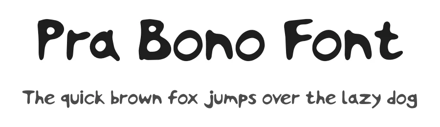 Pra Bono Font by fontsider — Script Handwritten Font