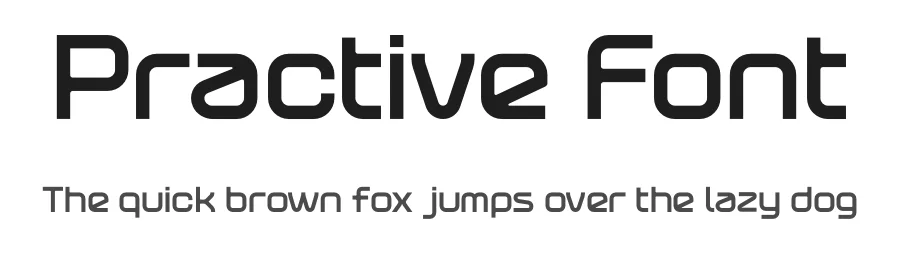 Practive Font by sentype — Display Font