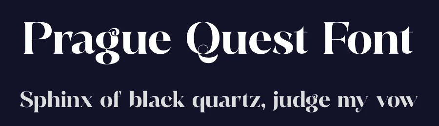 Prague Quest Font by timelesstype.co — Display Font — thumbnail 2