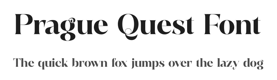 Prague Quest Font by timelesstype.co — Display Font