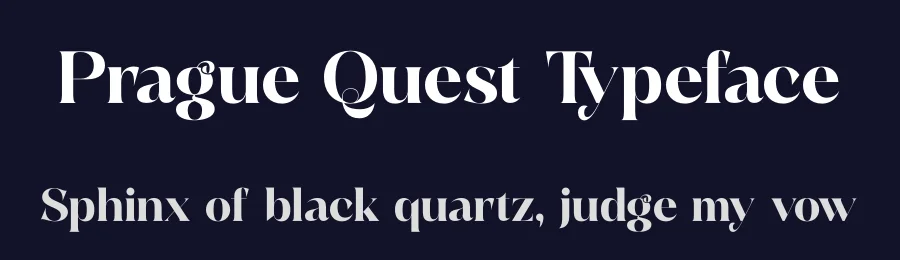 Prague Quest Typeface by timelesstype.co — Display Font — thumbnail 2
