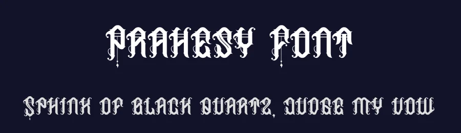 Prahesy Font by Dhabee — Blackletter Font — thumbnail 2