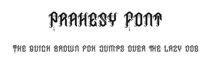 Prahesy Font by Dhabee — Blackletter Font