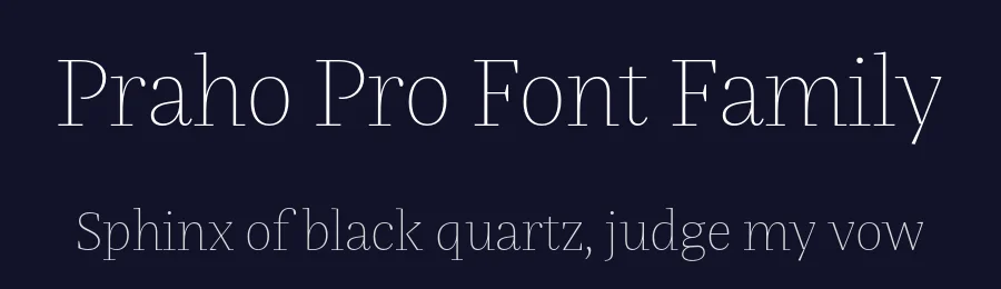 Praho Pro Font Family by Picador — Serif Font — thumbnail 2