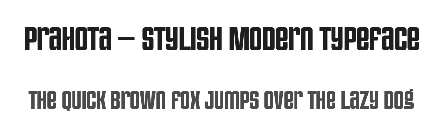 Prahota – Stylish Modern Typeface by Objectype Studio — Sans Serif Font