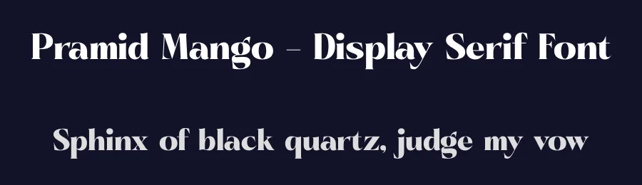 Pramid Mango – Display Serif Font by timelesstype.co — Display Font — thumbnail 2