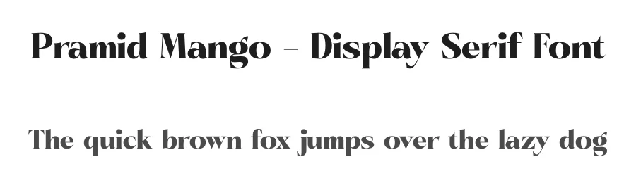 Pramid Mango – Display Serif Font by timelesstype.co — Display Font