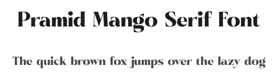 Pramid Mango Serif Font by timelesstype.co — Serif Font