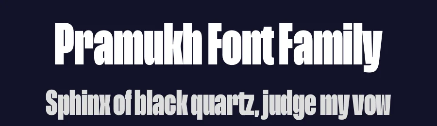 Pramukh Font Family by Arya Purohit , ITF — Sans Serif Font — thumbnail 2