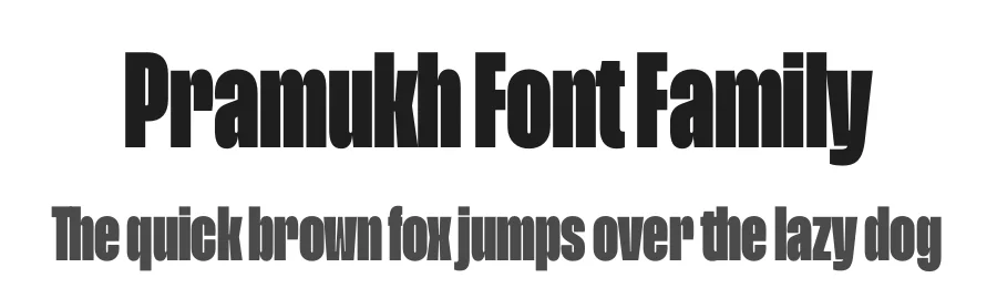 Pramukh Font Family by Arya Purohit , ITF — Sans Serif Font