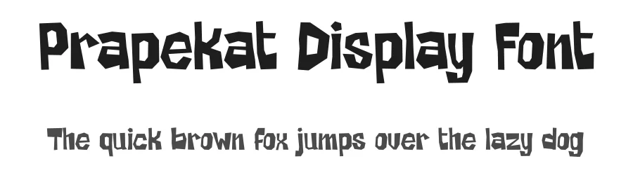 Prapekat Display Font by Tokokoo — Display Font