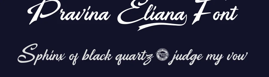 Pravina Eliana Font by CalligraphyFonts.net — Script Handwritten Font — thumbnail 2