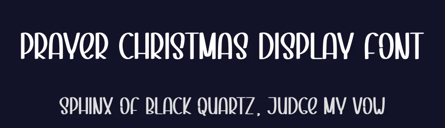 Prayer Christmas Display Font by creativeletter — Display Font — thumbnail 2