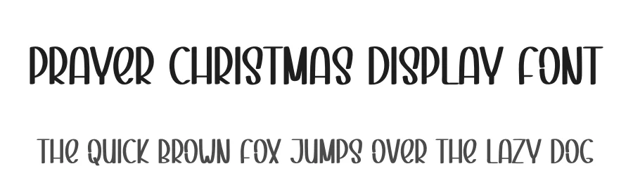 Prayer Christmas Display Font by creativeletter — Display Font