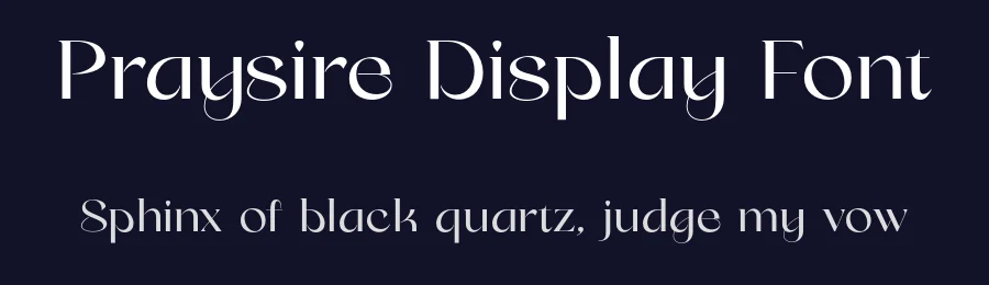 Praysire Display Font by Letterhend Studio — Sans Serif Font — thumbnail 2
