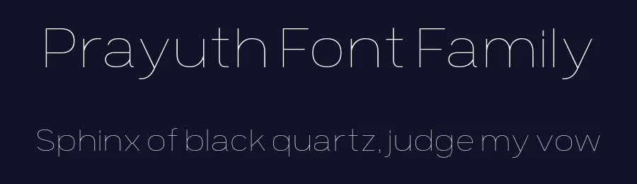 Prayuth Font Family by Typesketchbook — Sans Serif Font — thumbnail 2