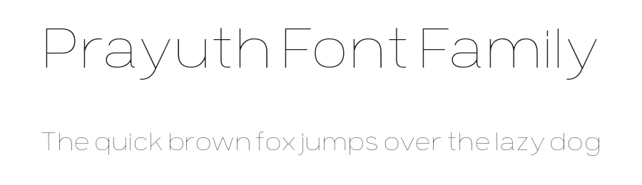 Prayuth Font Family by Typesketchbook — Sans Serif Font
