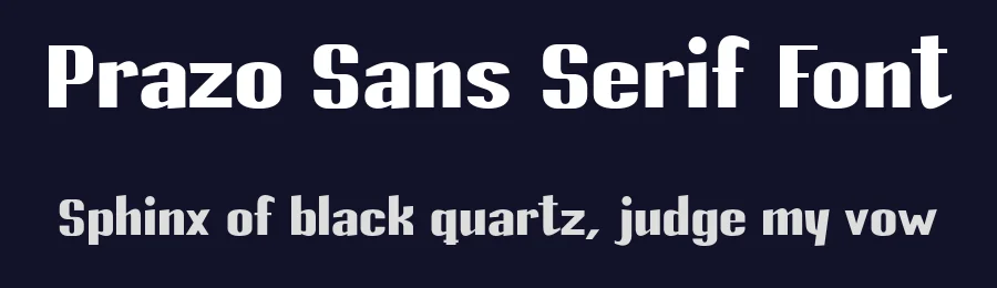 Prazo Sans Serif Font by Marco Antonio Ramirez Murga — Sans Serif Font — thumbnail 2