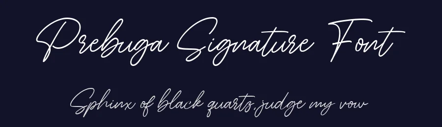 Prebuga Signature Font by Artiqlogy — Script Handwritten Font — thumbnail 2