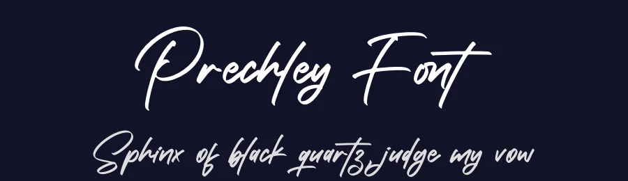 Prechley Font by letternity — Script Handwritten Font — thumbnail 2