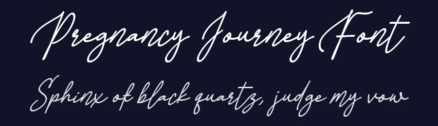 Pregnancy Journey Font by nhfonts — Decorative Font — thumbnail 2