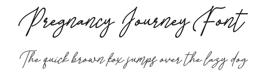 Pregnancy Journey Font by nhfonts — Decorative Font