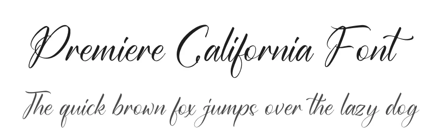 Premiere California Font by letterfabric — Script Handwritten Font