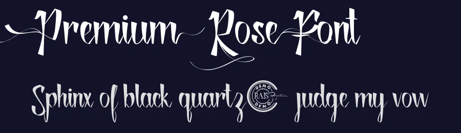 Premium Rose Font by RaisProject — Script Handwritten Font — thumbnail 2
