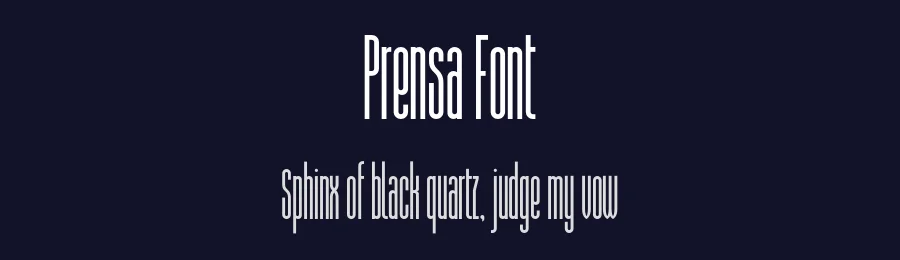 Prensa Font by Fabio Brust — Sans Serif Font — thumbnail 2