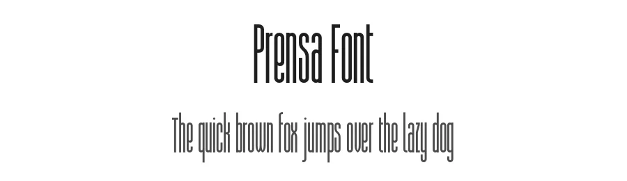 Prensa Font by Fabio Brust — Sans Serif Font