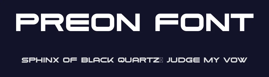 Preon Font by idealeksis — Sans Serif Font — thumbnail 2