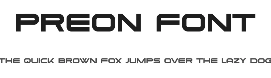 Preon Font by idealeksis β Sans Serif Font
