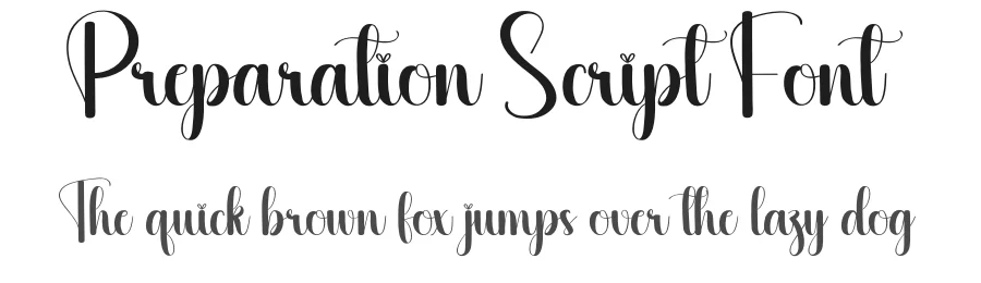 Preparation Script Font by creativeletter — Script Handwritten Font