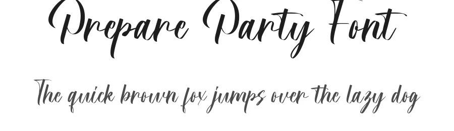 Prepare Party Font by RaisProject — Script Handwritten Font