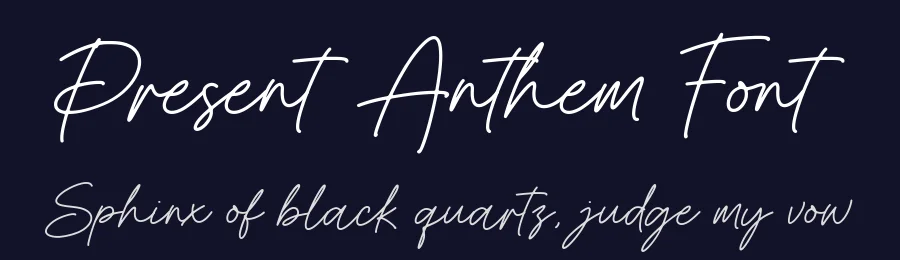 Present Anthem Font by Heinzel Std. — Script Handwritten Font — thumbnail 2