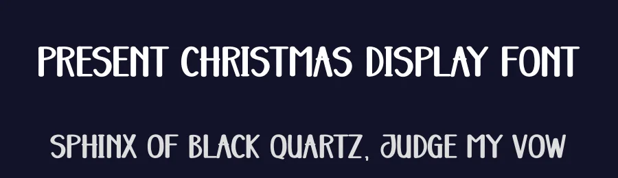 Present Christmas Display Font by creativeletter — Display Font — thumbnail 2
