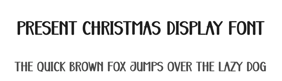 Present Christmas Display Font by creativeletter — Display Font