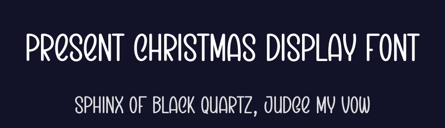 Present Christmas Display Font by creativeletter — Display Font — thumbnail 2