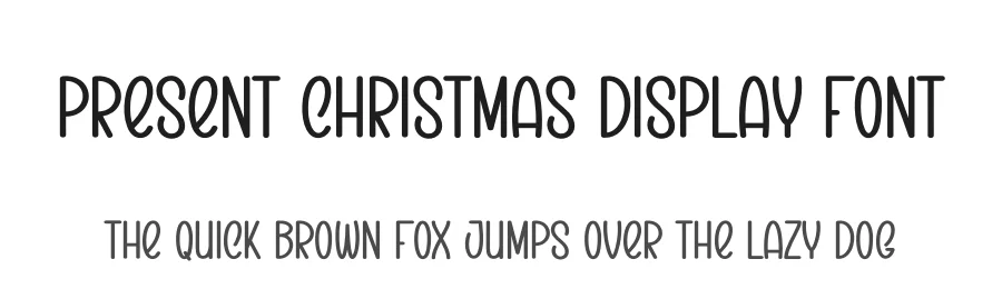 Present Christmas Display Font by creativeletter — Display Font