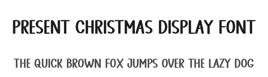 Present Christmas Display Font by andikastudio — Script Handwritten Font