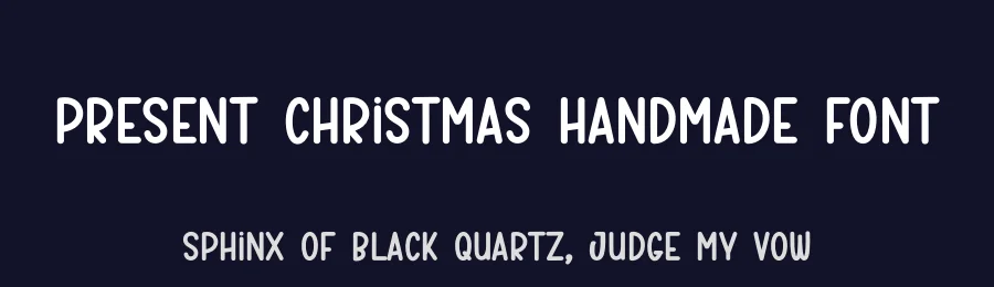 Present Christmas Handmade Font by creativeletter — Display Font — thumbnail 2