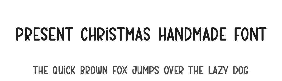 Present Christmas Handmade Font by creativeletter — Display Font