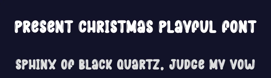 Present Christmas Playful Font by creativeletter — Display Font — thumbnail 2