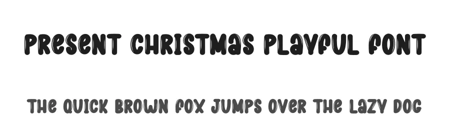 Present Christmas Playful Font by creativeletter — Display Font