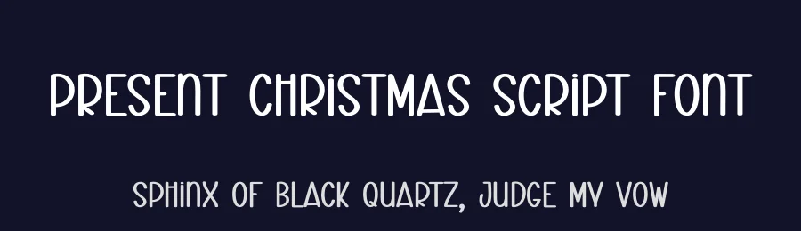 Present Christmas Script Font by creativeletter — Display Font — thumbnail 2