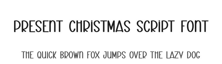 Present Christmas Script Font by creativeletter — Display Font