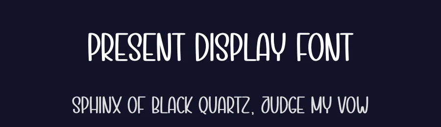 Present Display Font by andikastudio — Display Font — thumbnail 2