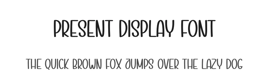 Present Display Font by andikastudio — Display Font