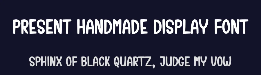 Present Handmade Display Font by creativeletter — Display Font — thumbnail 2