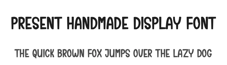 Present Handmade Display Font by creativeletter — Display Font